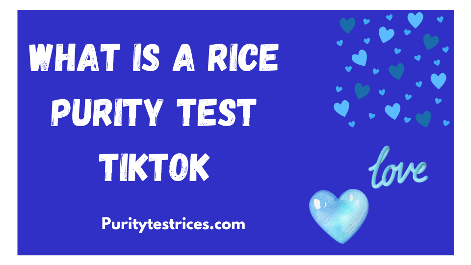 what is a rice purity test tiktok